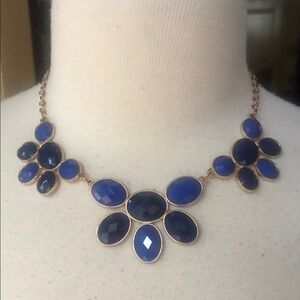 Elegant Blue and Gold Necklace